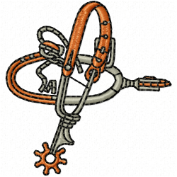 Cowboy And Hunter Embroidery Design 10 Cowboy And Hunter Embroidery Design 10
